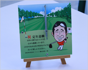 似顔絵アクリル時計Sサイズの商品画像